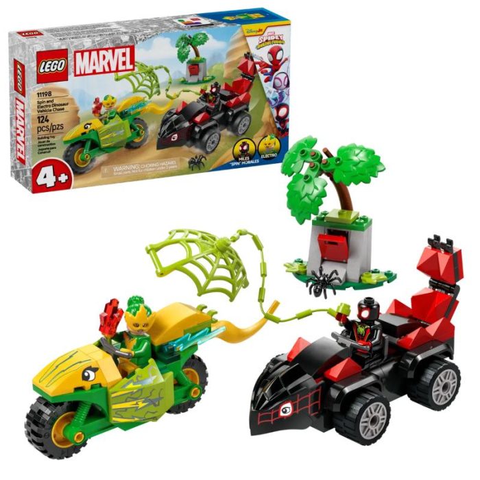 11198 Spin and Electro Dinosaur Vehicle Chase