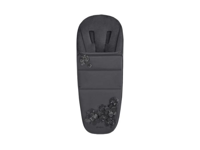 Platinum Footmuff Simply Flowers Grey dark grey