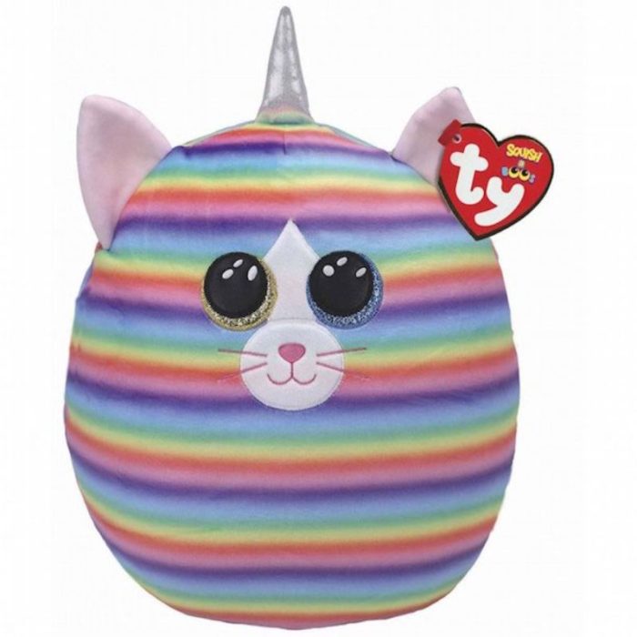 Ty Squish-a-Boos Giselle, 22 cm - Rainbow Leopard With Horn