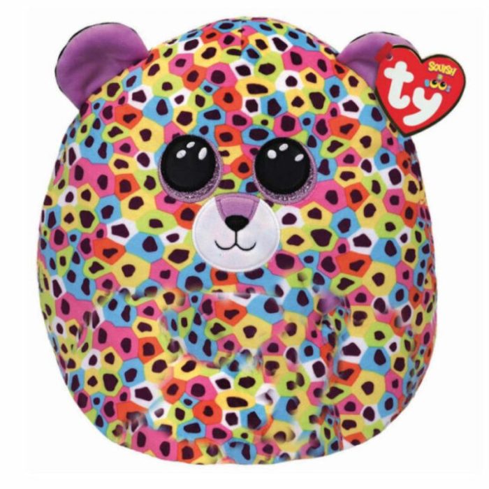 Ty Squish-a-Boos Giselle, 30 cm - Rainbow Leopard With Horn