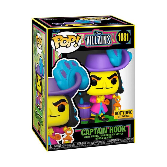 Funko POP Disney: Villains- Hook Special Edition (Blacklight)