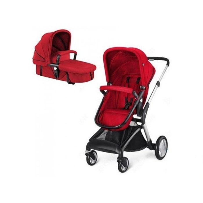 Cura silver rims / Rumba Red-dark red