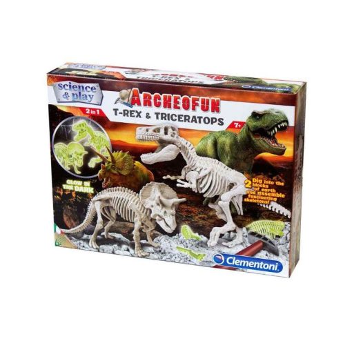 T-Rex & Triceraptors - Glow In The Dark