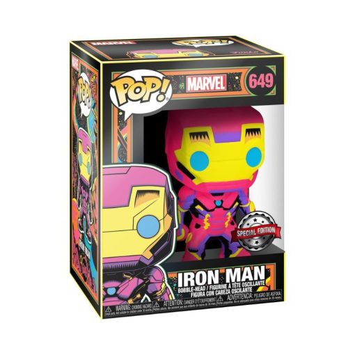 Funko Pop - Marvel: Black Light- Iron Man special Edition