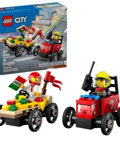 60458 Pizza vs. Fire Truck Race Car Pack