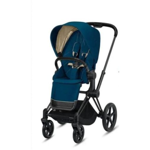 Cybex Priam Mate Black+Lux Seat Mountain Blue