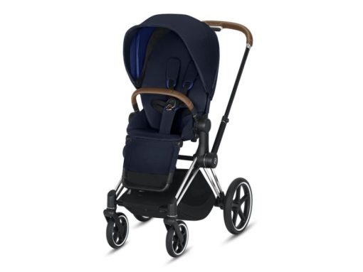 Cybex Priam Chrome + Lux Seat Indigo Blue