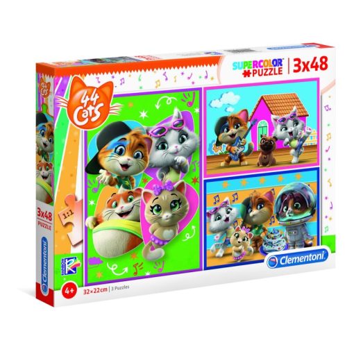 3x48 Puzzle 44 Cats