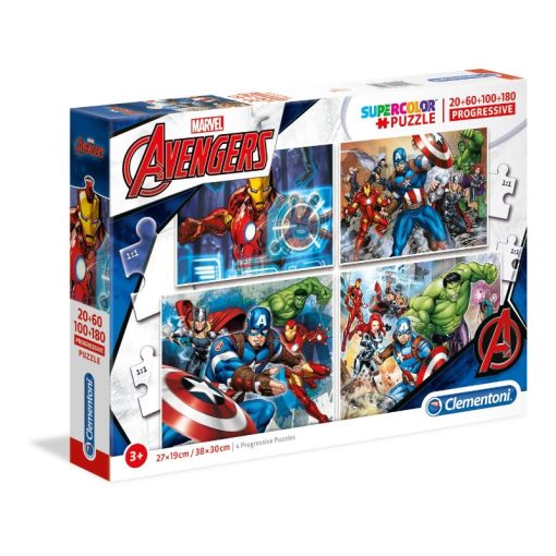 Puzzle 4 in 1 - 20/60/100/180 Avengers