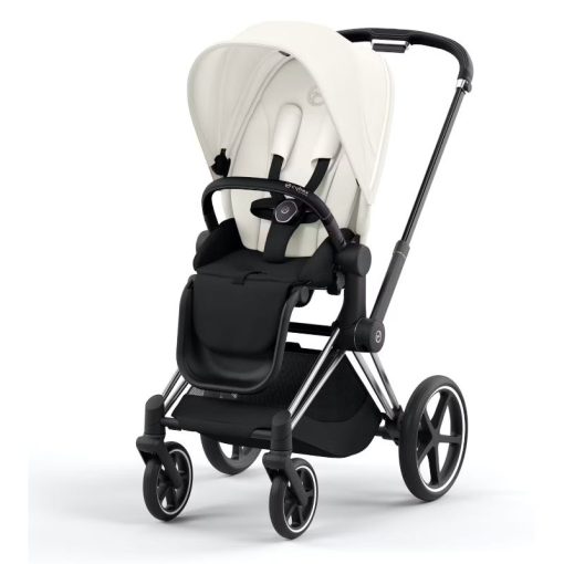 Priam Frame Chrome black + Off White light beige