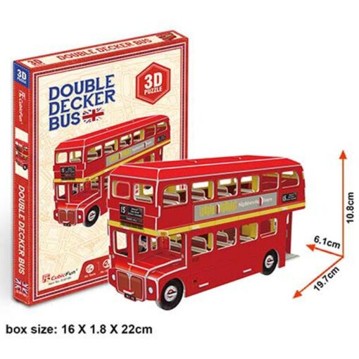 Double Decker Bus S3018 Cubicfun Puzzle