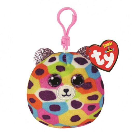 Ty Squish-a-Boos Giselle, 8,5 cm - rainbow leopard - Clip (3)