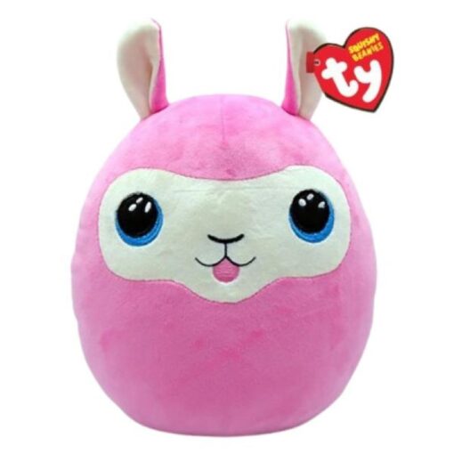 Ty Squishy Beanies LANA, 30 cm - розова лама