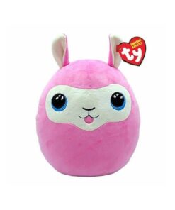 Ty Squishy Beanies LANA, 22 cm - розова лама