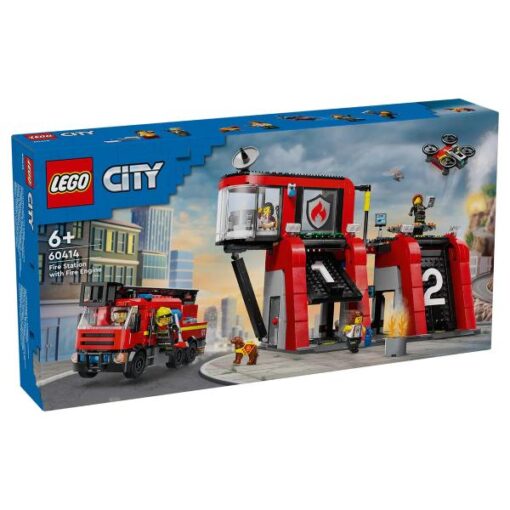 60414 Fire Station with Fire Truck